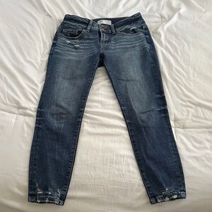BKE Dark Blue Skinny Crop Jeans